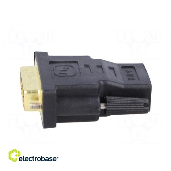 Adapter | DVI-I (24+5) plug,HDMI socket | Colour: black image 3