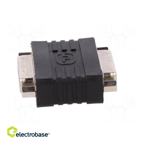 Adapter | DVI-I (24+5) socket,both sides | Colour: black image 7
