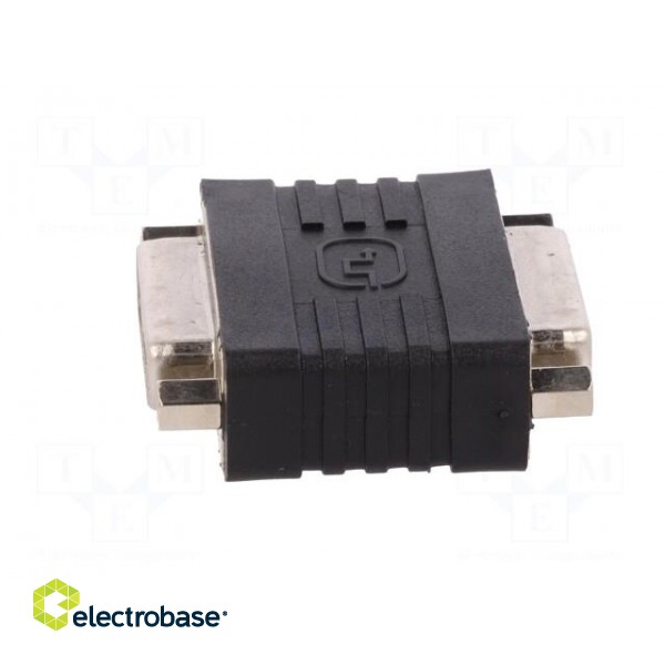 Adapter | DVI-I (24+5) socket,both sides | Colour: black image 3