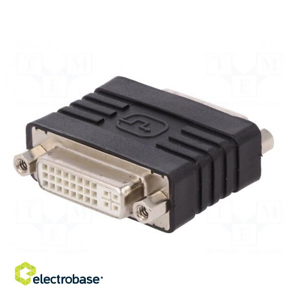 Adapter | DVI-I (24+5) socket,both sides | Colour: black image 6