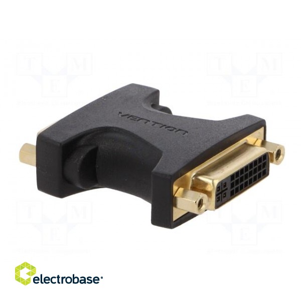 Adapter | DVI-I (24+5) socket,both sides | black фото 4