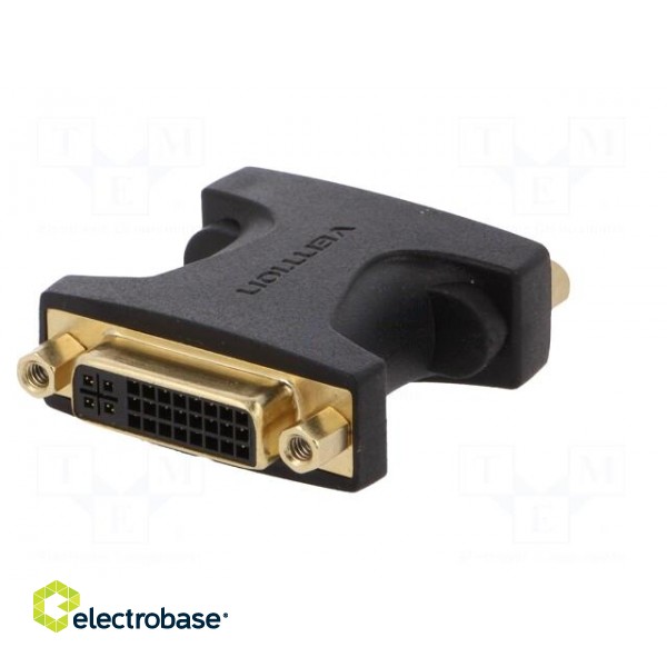 Adapter | DVI-I (24+5) socket,both sides | black image 6