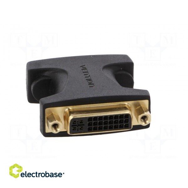 Adapter | DVI-I (24+5) socket,both sides | black фото 5