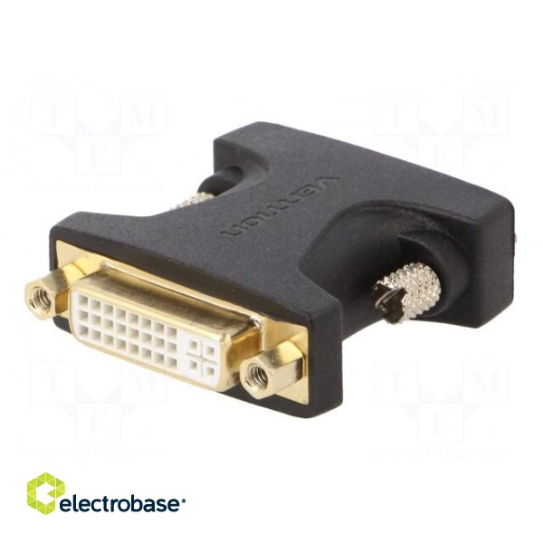 Adapter | DVI-I (24+5) socket,DVI-I (24+5) plug | black фото 6