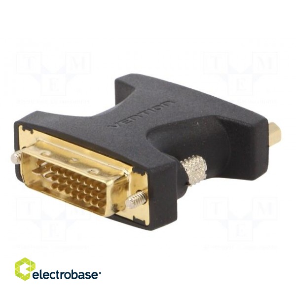 Adapter | DVI-I (24+5) socket,DVI-I (24+5) plug | black фото 2