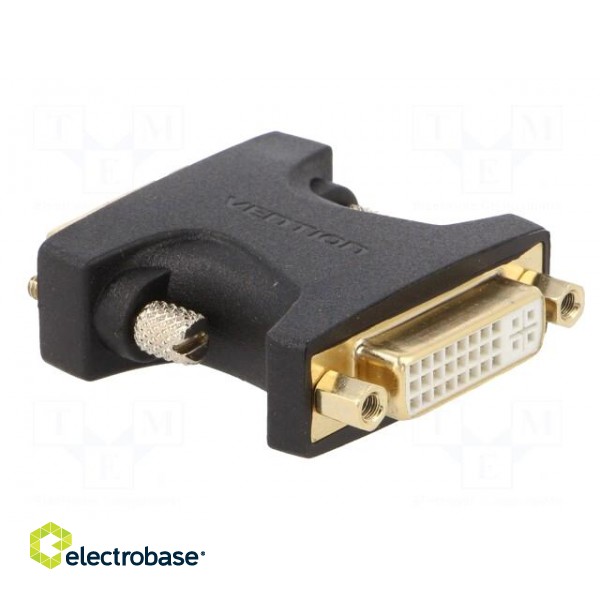 Adapter | DVI-I (24+5) socket,DVI-I (24+5) plug | black фото 4