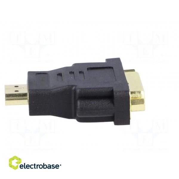 Adapter | DVI-I (24+5) socket,HDMI plug | Colour: black фото 3