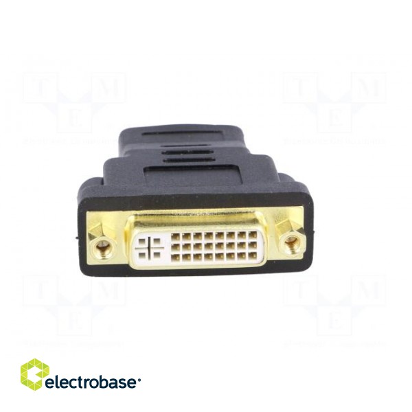 Adapter | DVI-I (24+5) socket,HDMI plug | Colour: black фото 5
