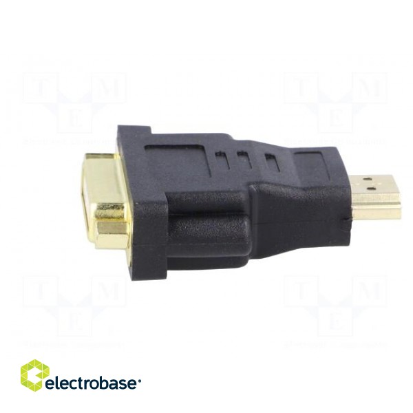 Adapter | DVI-I (24+5) socket,HDMI plug | Colour: black фото 7