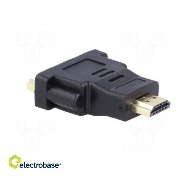 Adapter | DVI-I (24+5) socket,HDMI plug | Colour: black фото 8