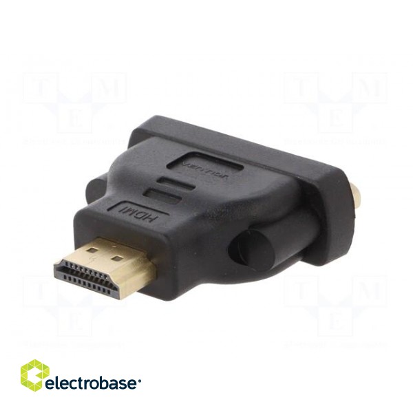 Adapter | HDMI 1.4 | DVI-I (24+5) socket,HDMI plug | black paveikslėlis 6