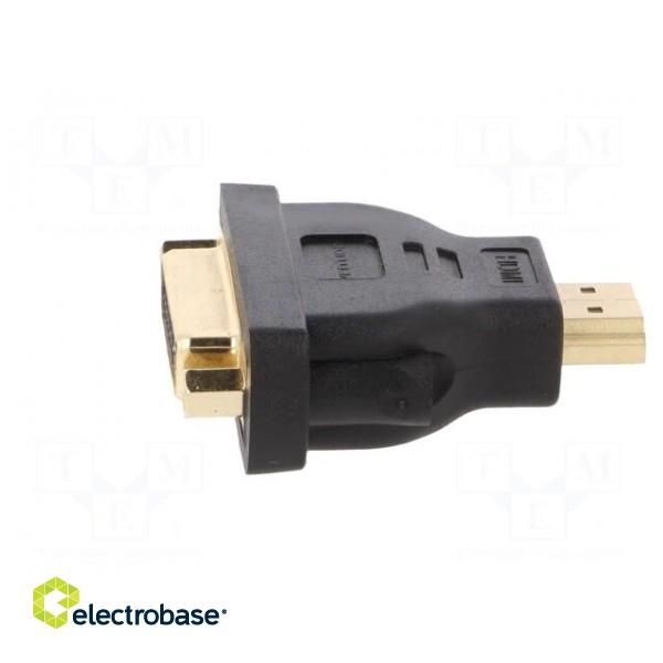 Adapter | HDMI 1.4 | DVI-I (24+5) socket,HDMI plug | black paveikslėlis 3