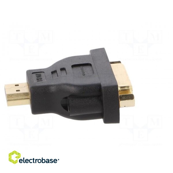 Adapter | HDMI 1.4 | DVI-I (24+5) socket,HDMI plug | black paveikslėlis 7