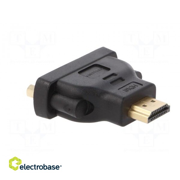 Adapter | HDMI 1.4 | DVI-I (24+5) socket,HDMI plug | black фото 4