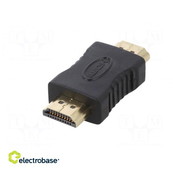 Adapter | HDMI 1.4 | HDMI plug,both sides | Colour: black image 2