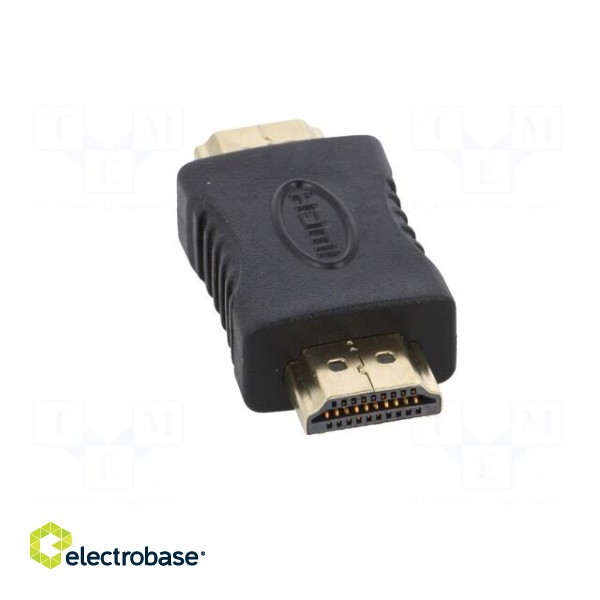 Adapter | HDMI 1.4 | HDMI plug,both sides | Colour: black фото 9