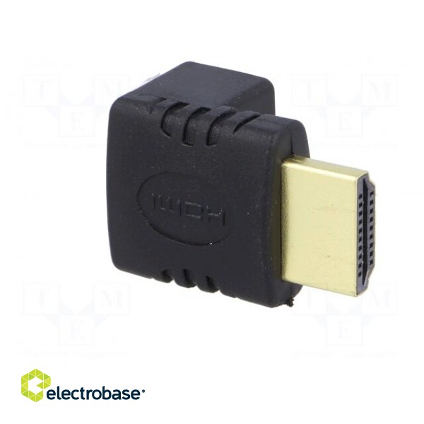 Adapter | HDMI 1.4 | HDMI socket 90°,HDMI plug | black image 8
