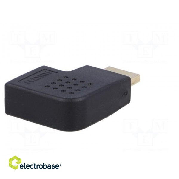 Adapter | HDMI 1.4 | HDMI socket 90°,HDMI plug | Colour: black image 6