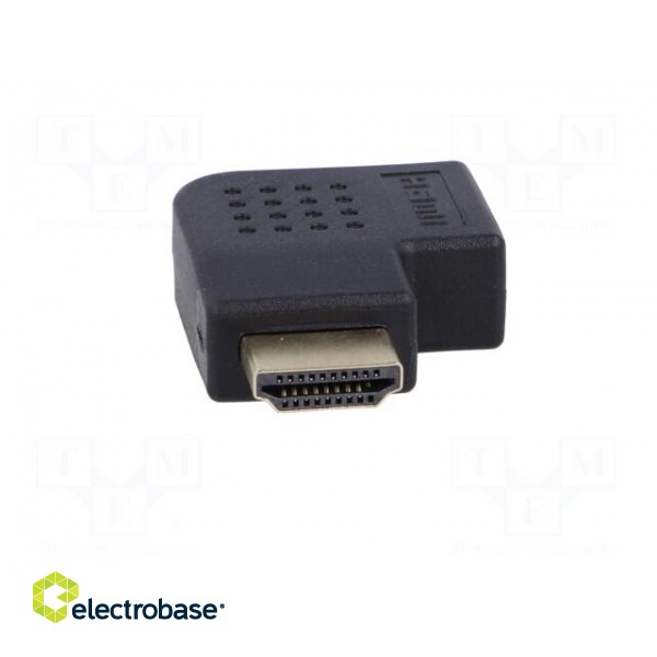Adapter | HDMI 1.4 | HDMI socket 90°,HDMI plug | Colour: black paveikslėlis 9