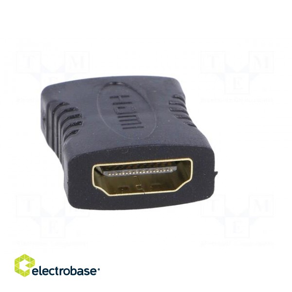 Adapter | HDMI 1.4 | HDMI socket,both sides | Colour: black paveikslėlis 5