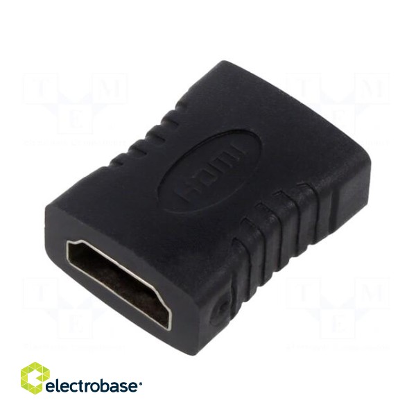 Adapter | HDMI 1.4 | HDMI socket,both sides | black фото 1