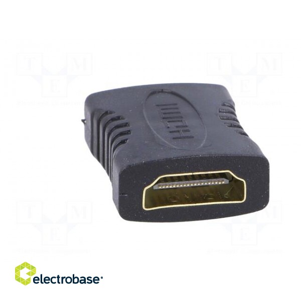 Adapter | HDMI 1.4 | HDMI socket,both sides | Colour: black paveikslėlis 9