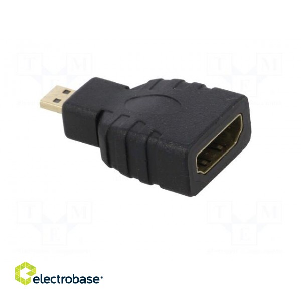 Adapter | HDMI 1.4 | HDMI socket,HDMI micro plug | Colour: black фото 8