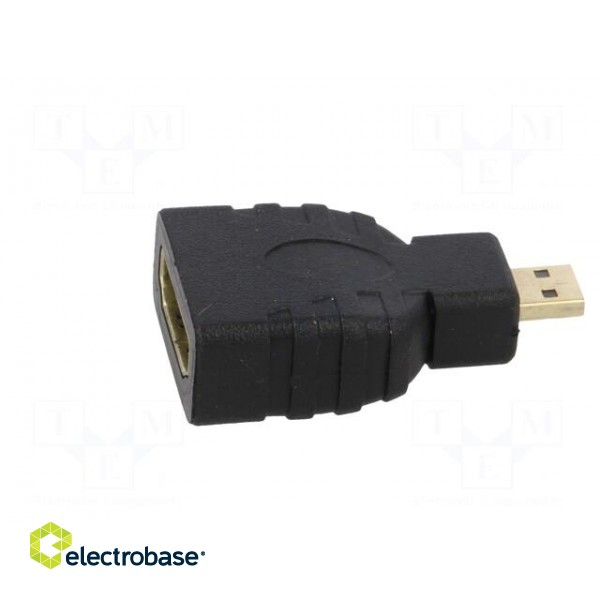 Adapter | HDMI 1.4 | HDMI socket,HDMI micro plug | Colour: black фото 3