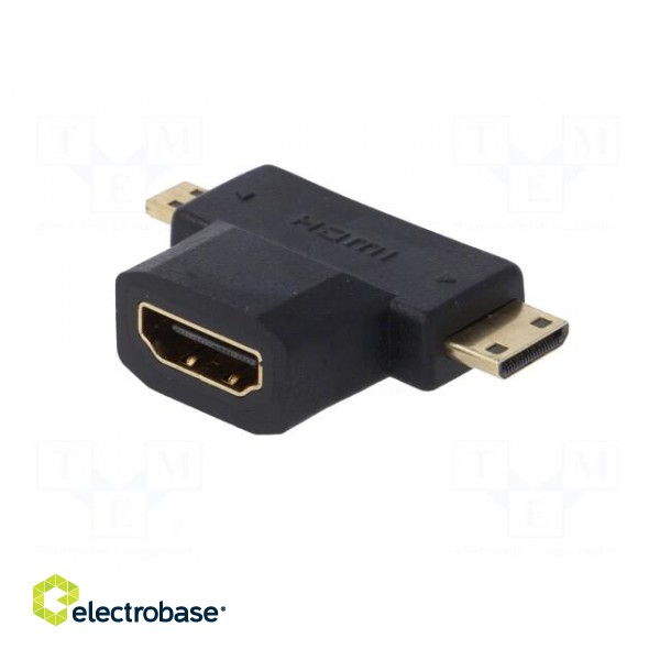 Adapter | HDMI 1.4 | HDMI socket,HDMI micro plug,HDMI mini plug image 2