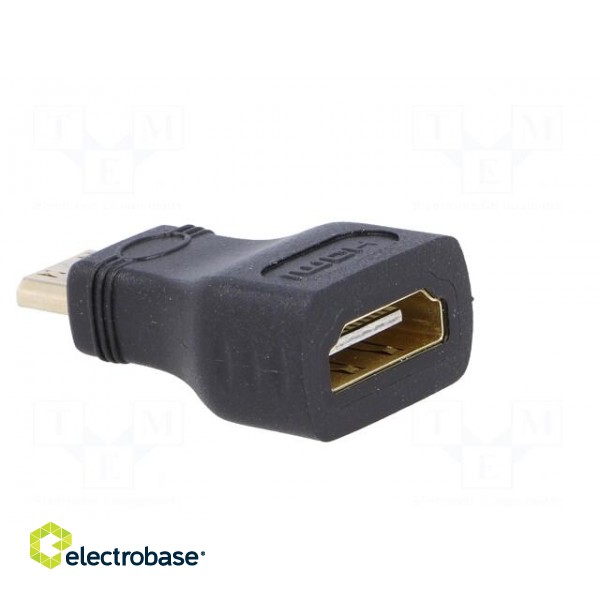 Adapter | HDMI 1.4 | HDMI socket,HDMI mini plug | Colour: black фото 4