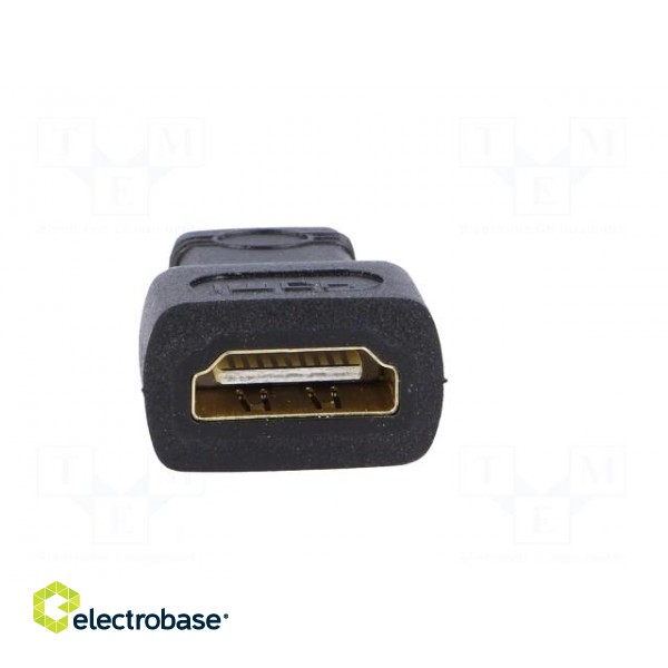Adapter | HDMI 1.4 | HDMI socket,HDMI mini plug | Colour: black фото 5