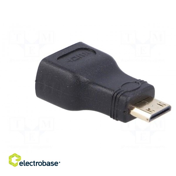 Adapter | HDMI 1.4 | HDMI socket,HDMI mini plug | Colour: black фото 8