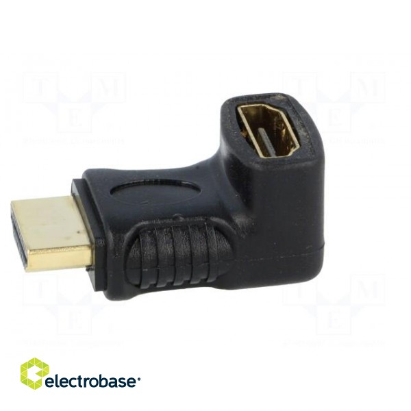 Adapter | HDMI socket 270°,HDMI plug | Colour: black image 3