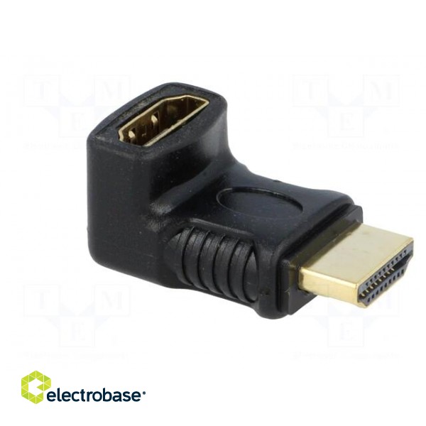 Adapter | HDMI socket 270°,HDMI plug | Colour: black image 8
