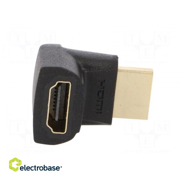 Adapter | HDMI socket 270°,HDMI plug | black image 3