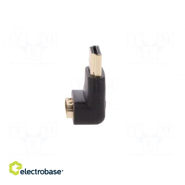 Adapter | HDMI socket 90°,HDMI plug | Colour: black image 3