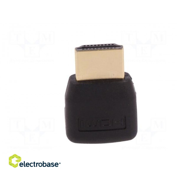 Adapter | HDMI socket 90°,HDMI plug | Colour: black image 5