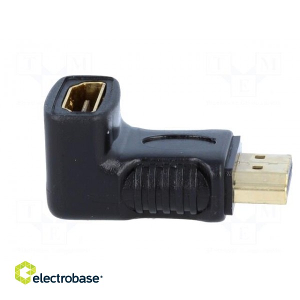 Adapter | HDMI socket 90°,HDMI plug | Colour: black image 7