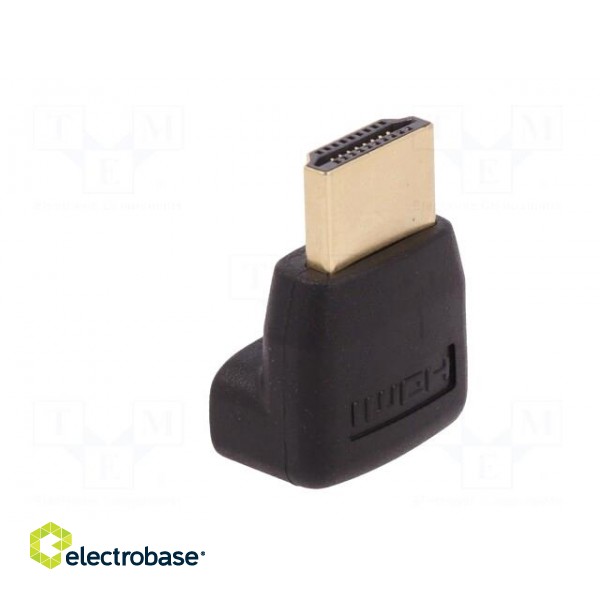 Adapter | HDMI socket 90°,HDMI plug | black image 4
