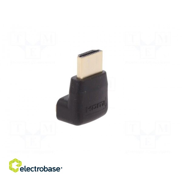 Adapter | HDMI socket 90°,HDMI plug | Colour: black image 4