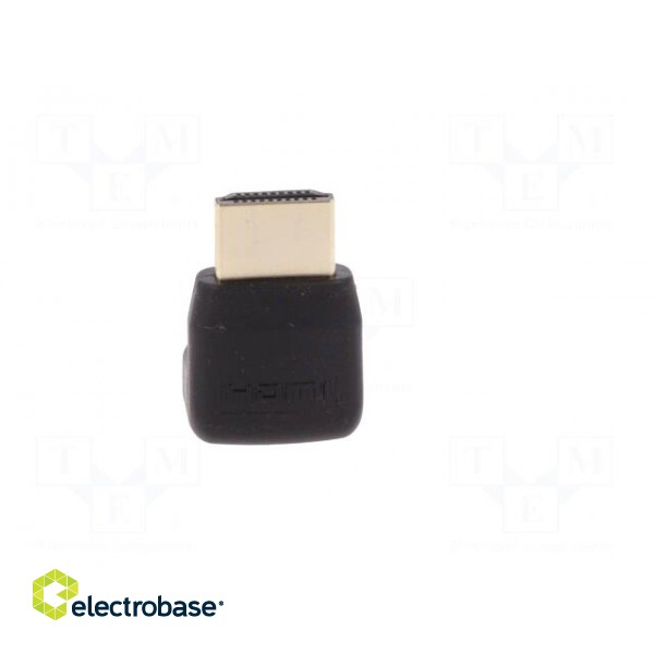 Adapter | HDMI socket 90°,HDMI plug | Colour: black image 5