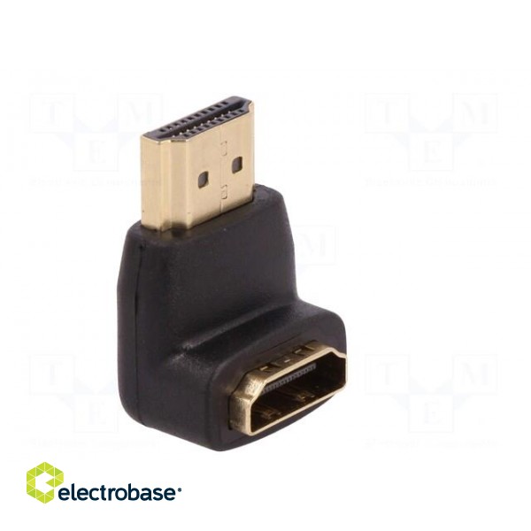 Adapter | HDMI socket 90°,HDMI plug | black image 8