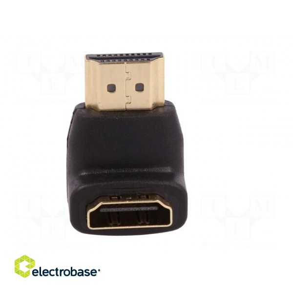 Adapter | HDMI socket 90°,HDMI plug | Colour: black image 9