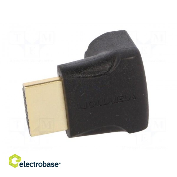 Adapter | HDMI socket 90°,HDMI plug | black фото 7
