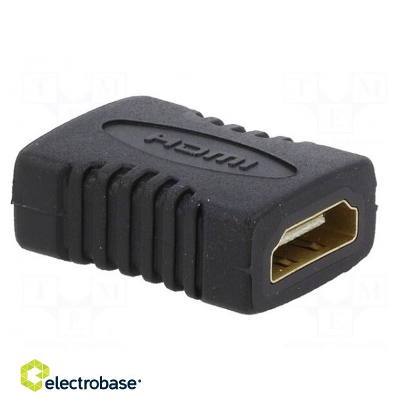 Adapter | HDMI socket,both sides | black image 4
