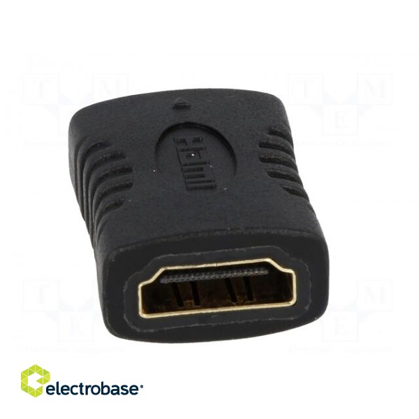 Adapter | HDMI socket,both sides | Colour: black image 5
