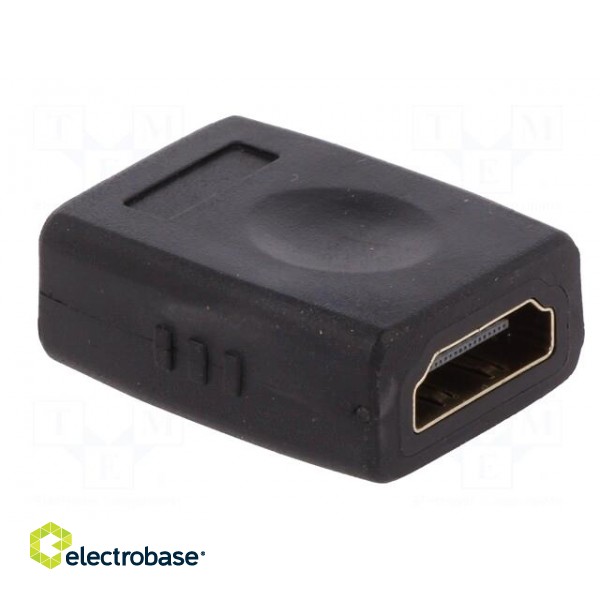 Adapter | HDMI socket,both sides | Colour: black image 4