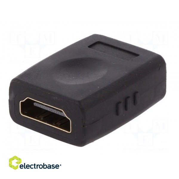 Adapter | HDMI socket,both sides | Colour: black image 6