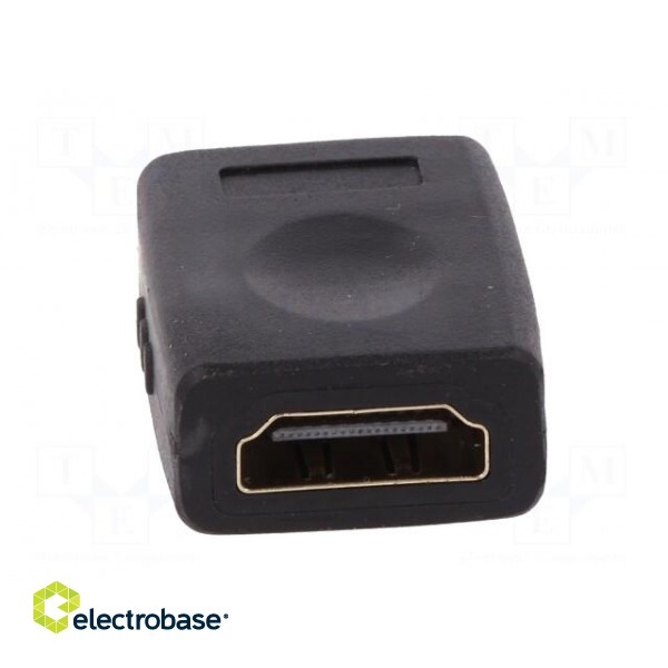 Adapter | HDMI socket,both sides | Colour: black image 5