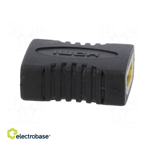 Adapter | HDMI socket,both sides | black фото 8